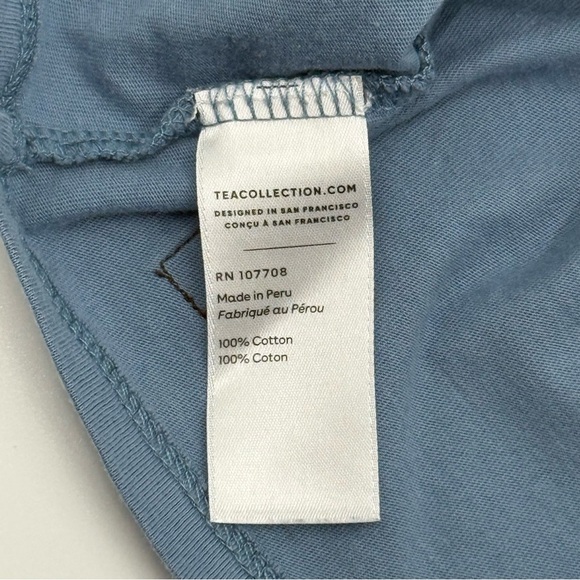 Tea Collection Girls Semper Augustus Tulips Tee Long Sleeve Shirt 5 Blue, Red - Picture 6 of 10